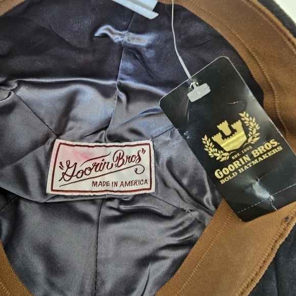 Goorin Bros Navy Blue Genuine Suede Flat Cap - Picture 3 of 8